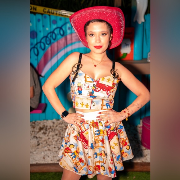 Dresses & Skirts - Upcycled 2-Piece Matching Set – Lil' Cowpokes Western Y2K Print